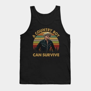 A Country Boy Can Survive Vintage Retro Tank Top